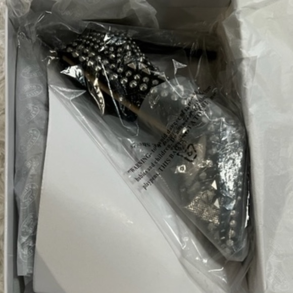 Steve Madden Black Verve Studded Pumps - Picture 6 of 9